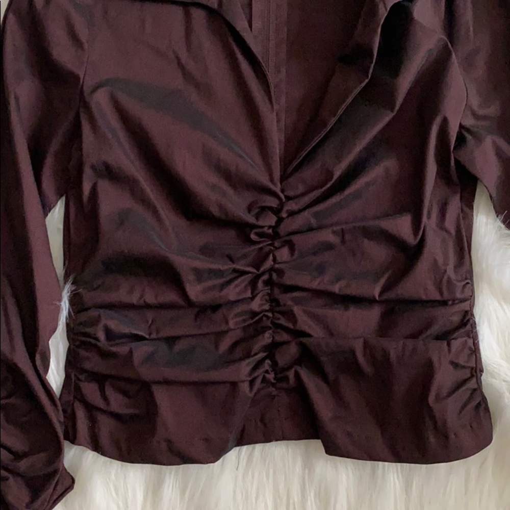 Burgundy Roused Top - Picture 3 of 5